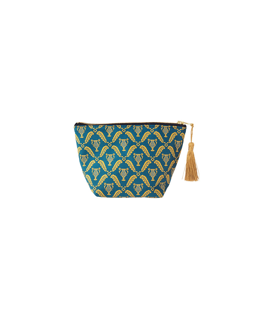 京都西陣織 舟形ポーチ ラビット ボルドー 2005040