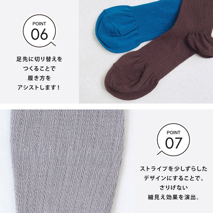 着圧ソックス ライン パープル サイズ1 119141